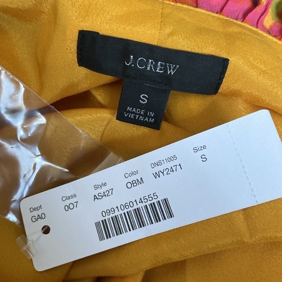 J Crew floral ruffle short sleeve too S NWT - Picture 5 of 7